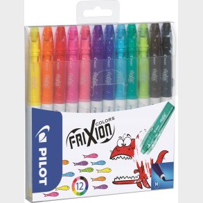 Pilot - Frixion Colors 0,7mm - Assorterede Farver (12 Stk.)