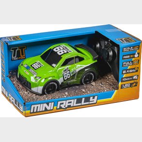 Mini Rally R/c 1:24 2,4ghz W/light, Green - Tec-toy
