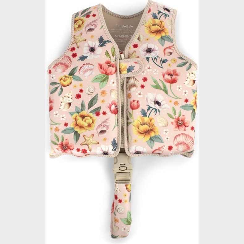 Filibabba - Svmmevest 1-2 r - Ocean Blossom (fi-03568)