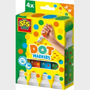 Ses Creative - Priktusser - 4 Farver Xxl (s14600)