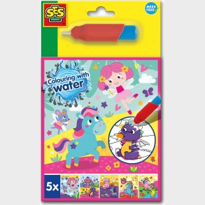 Ses Creative - Farv Med Vand - Fantasi Malebog - (s00133) - Bog