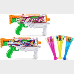 X-shot - Water Fast-fill Skins - Hyper Load 2pk And 100 Crazy Bunch O Balloons
