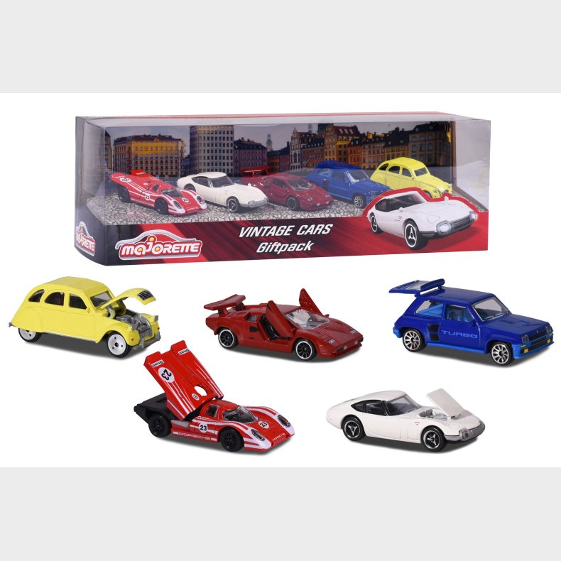 Majorette Legetjsbiler Vintagebiler 5-Pack