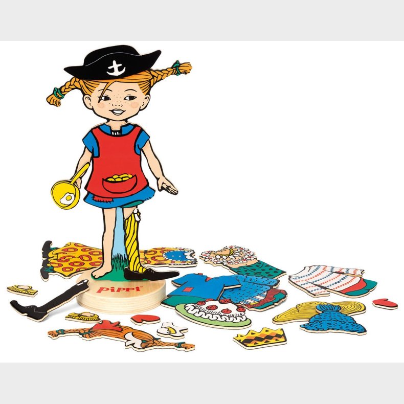 Pippi Magnetdukke Skiftetj