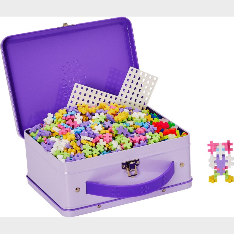 Plus-Plus Suitcase Metal Pastel