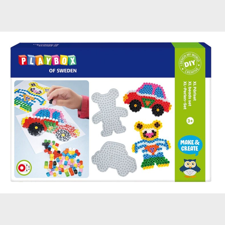 Playbox Perlest XL Bil Og Bjrn 600 Stk