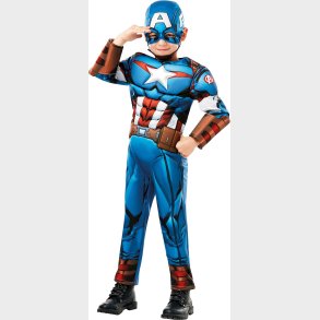 Marvel Avengers Deluxe Kostume Captain America 5-6 r