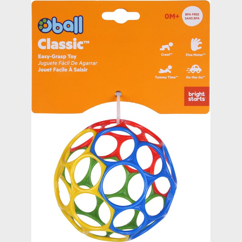 Oball Classic Bold, Gul/Grn/Bl/Lilla