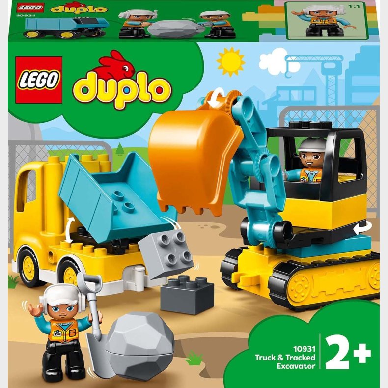 LEGO DUPLO Town 10931 Lastbil og gravemaskine p larvefdder