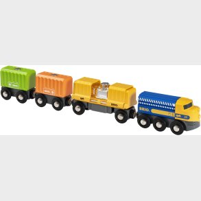 BRIO 33982 Godstog Med Tre Vogne