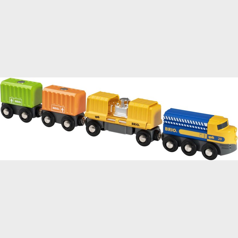 BRIO 33982 Godstog Med Tre Vogne