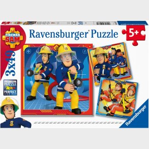 Ravensburger Puslespil Brandmand Sam Til Undstning! 3x49 Brikker
