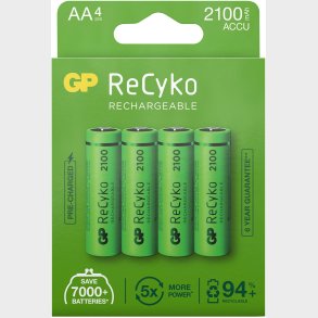 GP Batterier ReCyko AA 4-pak
