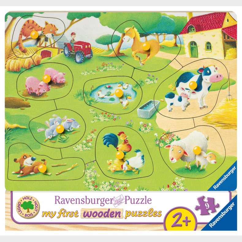 Ravensburger Knoppuslespil Bondegrd 9 Brikker