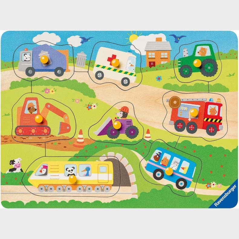 Ravensburger Knoppuslespil Yndlingskretjer 8 Brikker