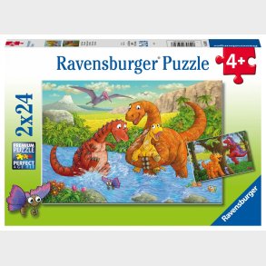 Ravensburger Puslespil Legende Dinosaur 2x24 Brikker