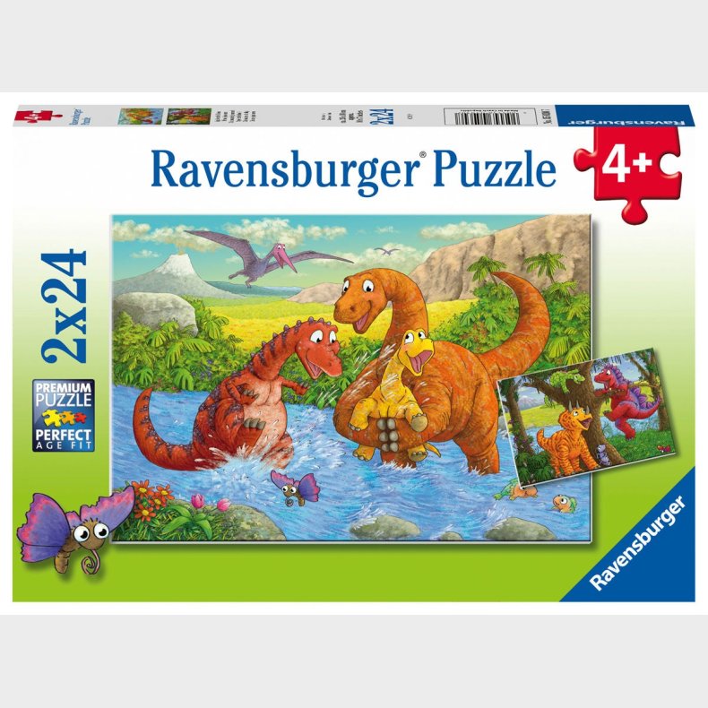Ravensburger Puslespil Legende Dinosaur 2x24 Brikker