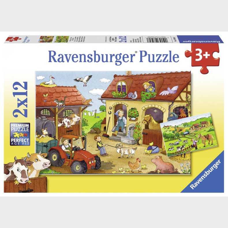 Ravensburger Puslespil Grdsarbejde 2x12 Brikker