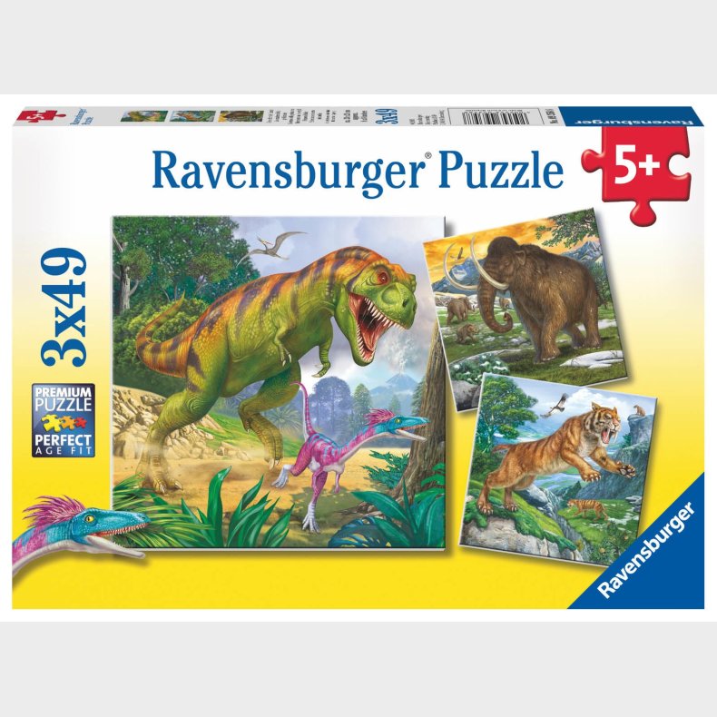 Ravensburger Puslespil Oldtidsherskere 3x49 Brikker