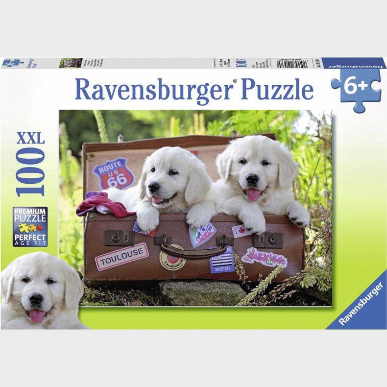 Ravensburger Puslespil Rejsende Hundehvalpe 100 Brikker