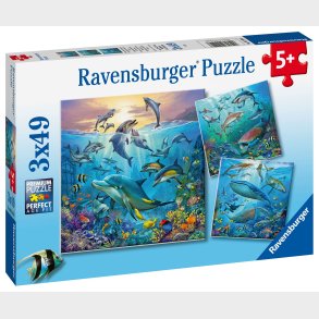 Ravensburger Puslespil Liv i Havet 3x49 Brikker