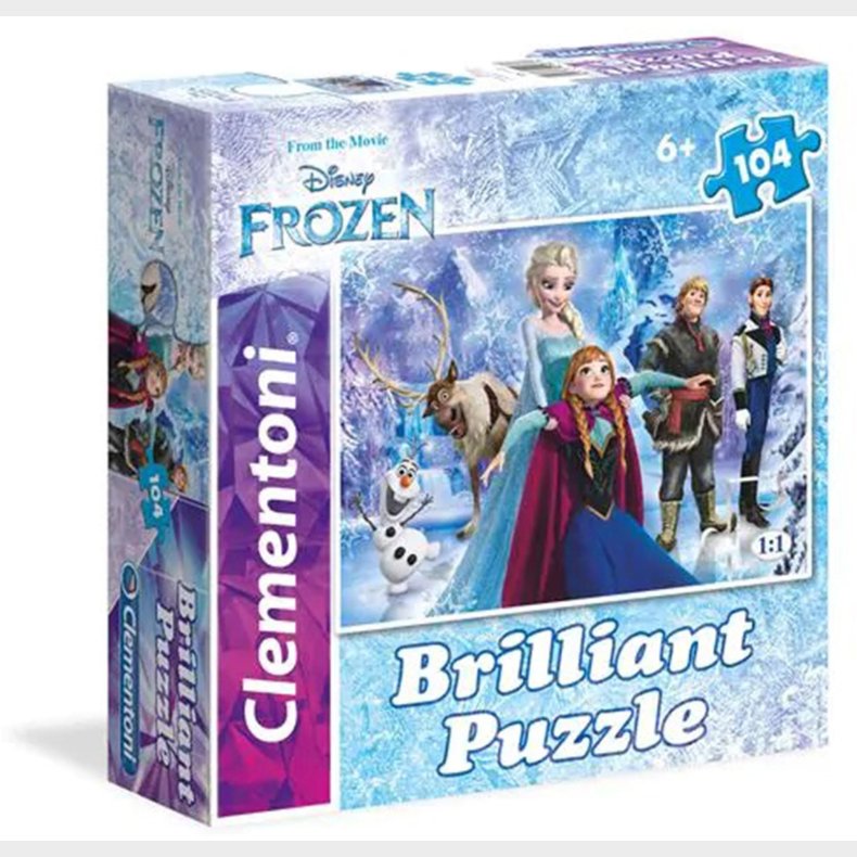 Disney Frozen Brilliant Puslespil, 104 Brikker