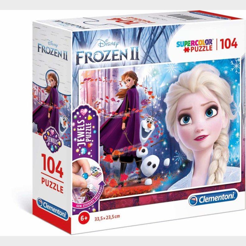 Disney Frozen Puslespil 2-pak 104 Brikker