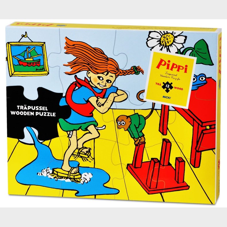 Pippi Trpuslespil 12 Brikker