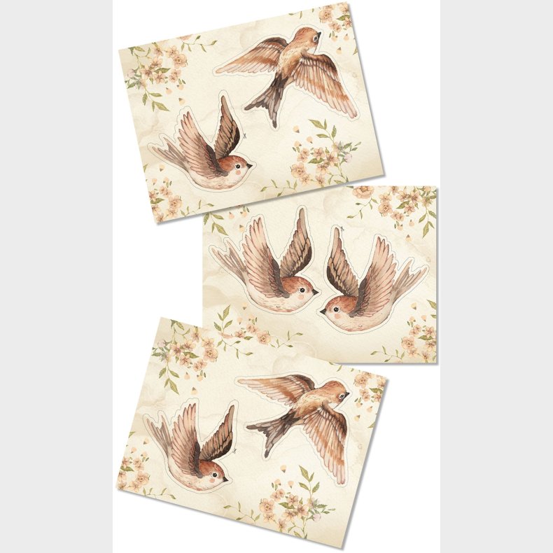 Mrs Mighetto Gr-det-selv Dekoration Spurve