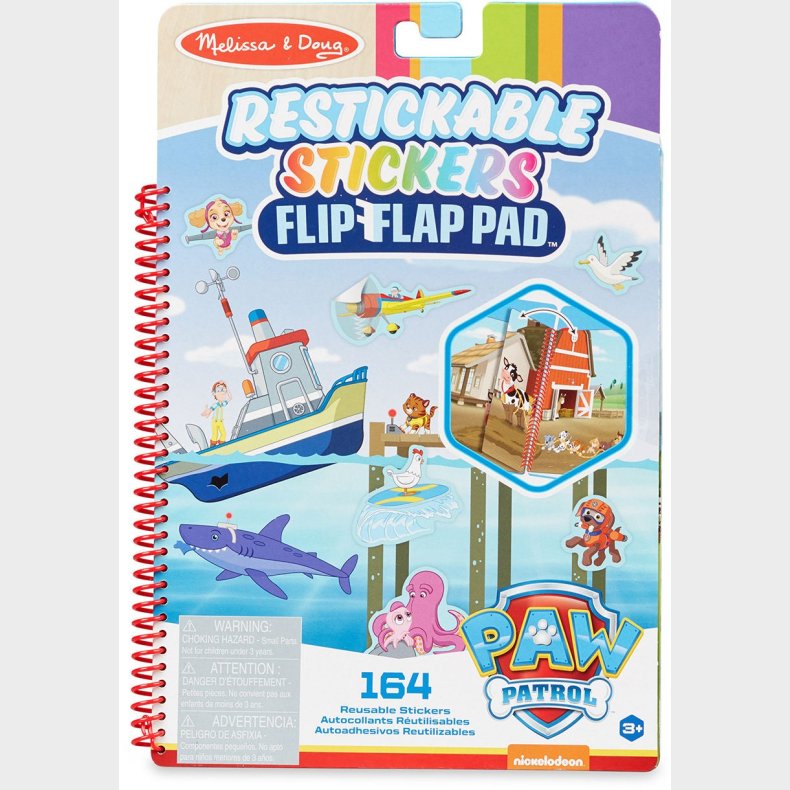 Melissa &amp;  Doug Paw Patrol Genanvendelige Klistermrker Eventyrbugten