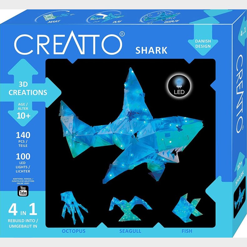 Creatto Sparkle Shimmer SharkBrtspil