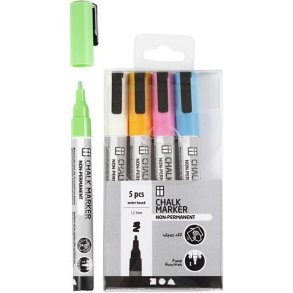 Creativ Company Chalk Markers Kraftige Farver 5 stk.