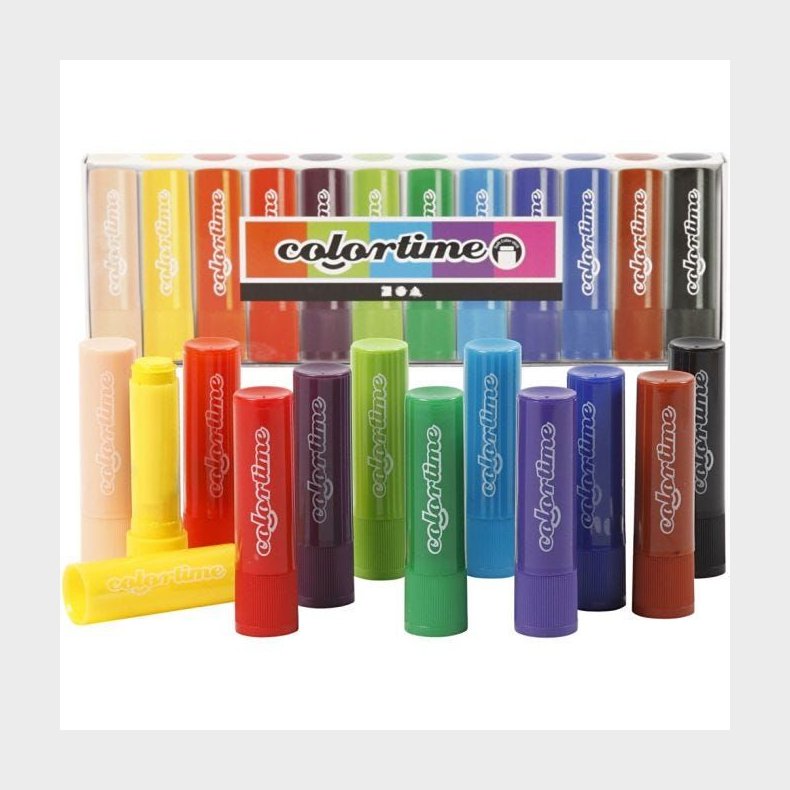 Colortime Soft Color Stick Blandede Farver 12stk