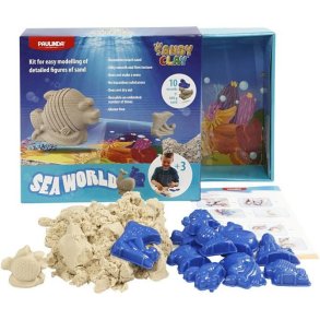 Sandy Clay Modellersand Sea World Set, Beige
