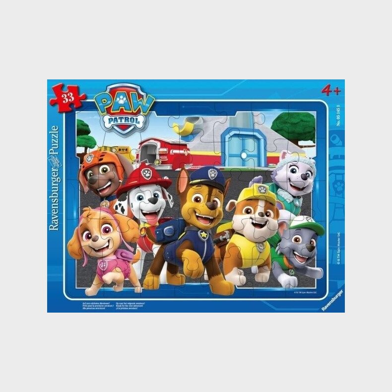 Ravensburger Rammepuslespil Paw Patrol Movie, 33 Brikker