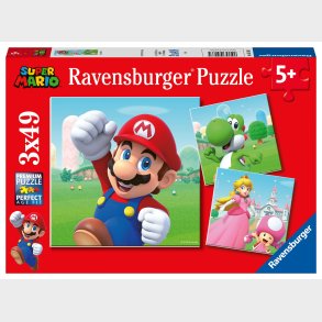 Ravensburger Puslespil Super Mario, 3X49 Brikker