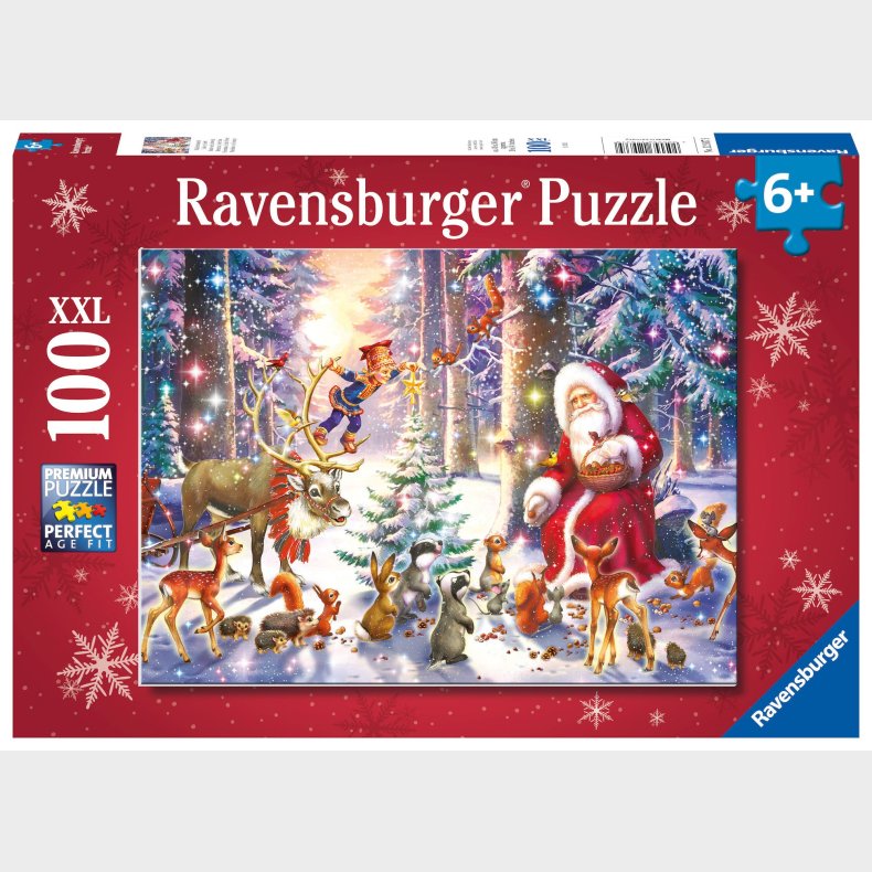 Ravensburger Puslespil Jul i Skoven, 100 Brikker