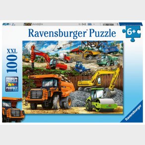 Ravensburger Puslespil Entreprenrmaskiner, 100 Brikker