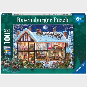 Ravensburger Puslespil Jul Hjemme, 100 Brikker