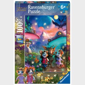Ravensburger Puslespil Musse &  Helium, 100 Brikker