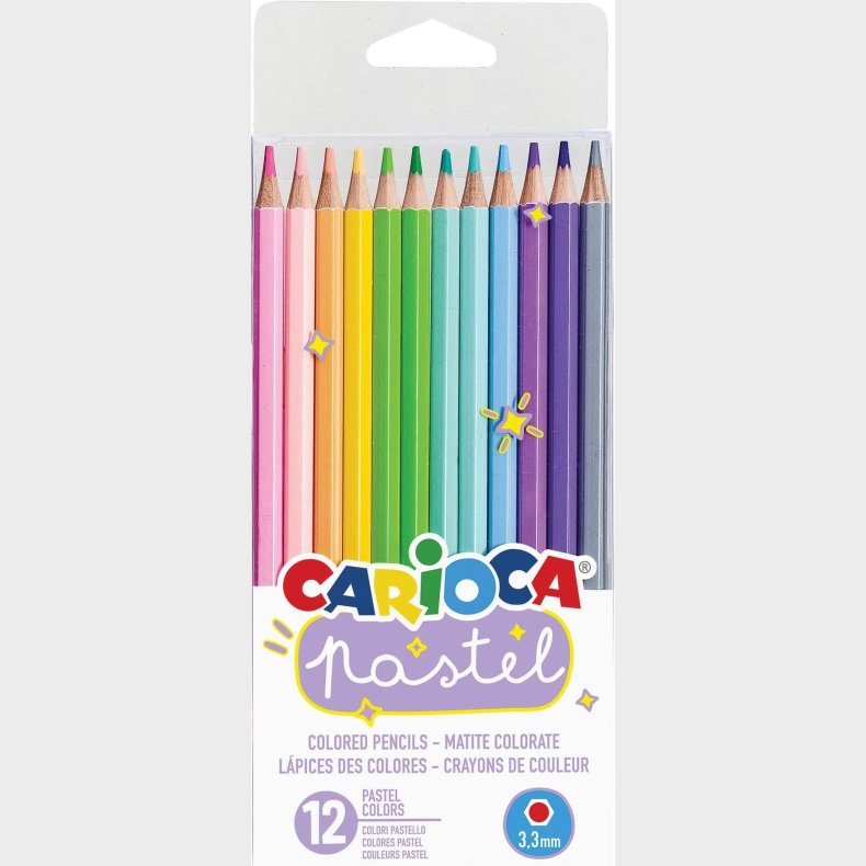 Carioca Farveblyanter Pastel 12 stk