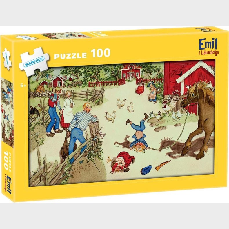 K&auml;rnan Emil fra Lnneberg Puslespil 100 Brikker
