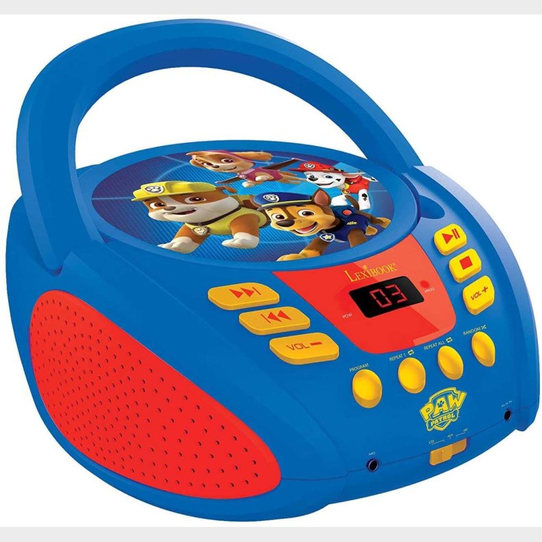 Paw Patrol CD-Afspiller, Bl/Rd