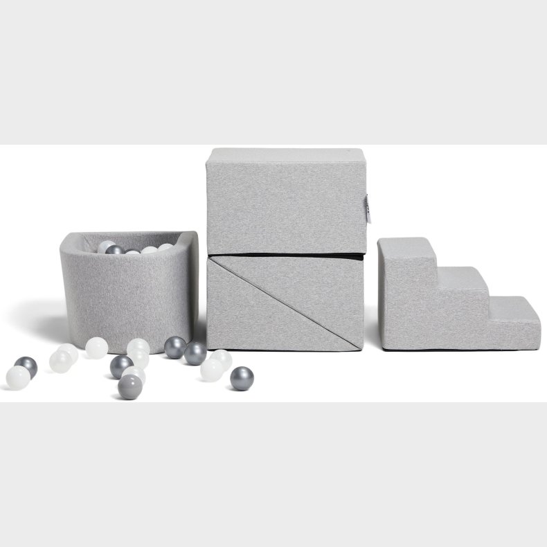 JLY Aktivitetsklodser &amp;  Boldbassin, Grey