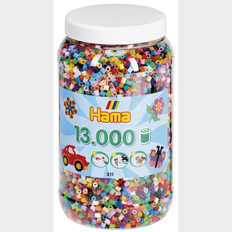Hama Midi Perler 13.000 Stk. Mix 68
