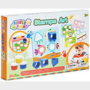 Kid's Dough Fingerfarver m. Stempler