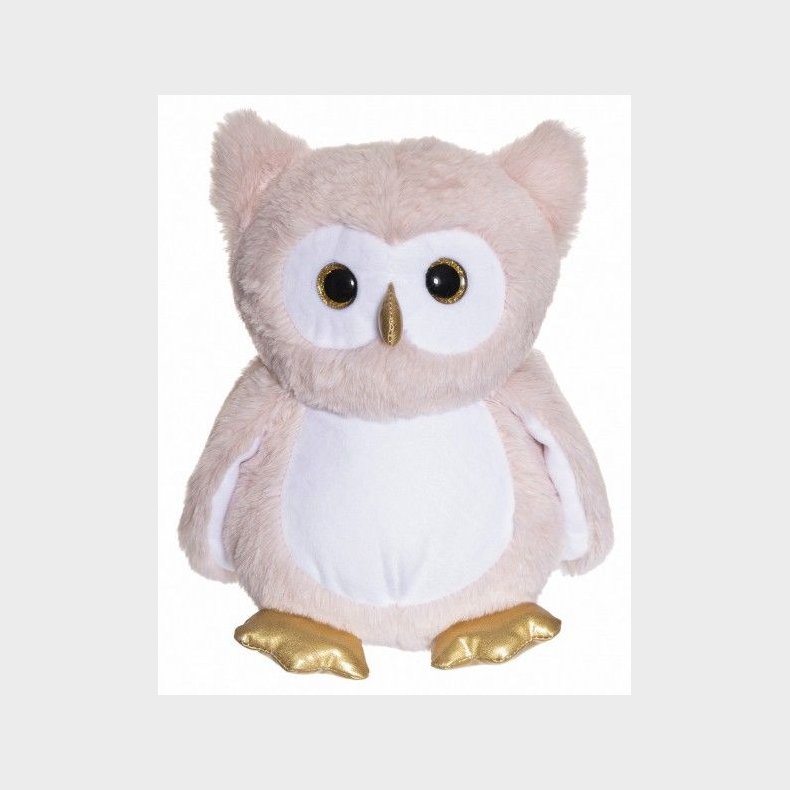 Teddykompaniet Selvlysende Ugle 22 Cm, Lyserd