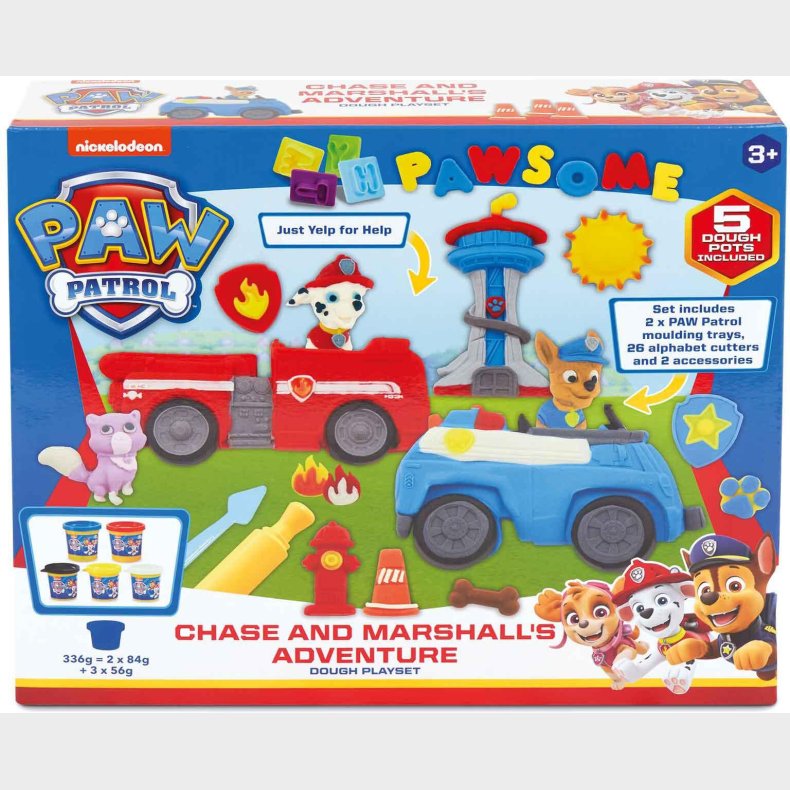 Paw Patrol Chase &amp;  Marshall Kreast Modellervoks