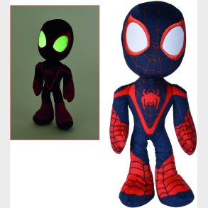 Spidey and His Amazing Friends Bamse Miles Morales Selvlysende 25 cm