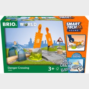 Brio World 33965 Smart Tech Sound Danger Jernbaneoverskring